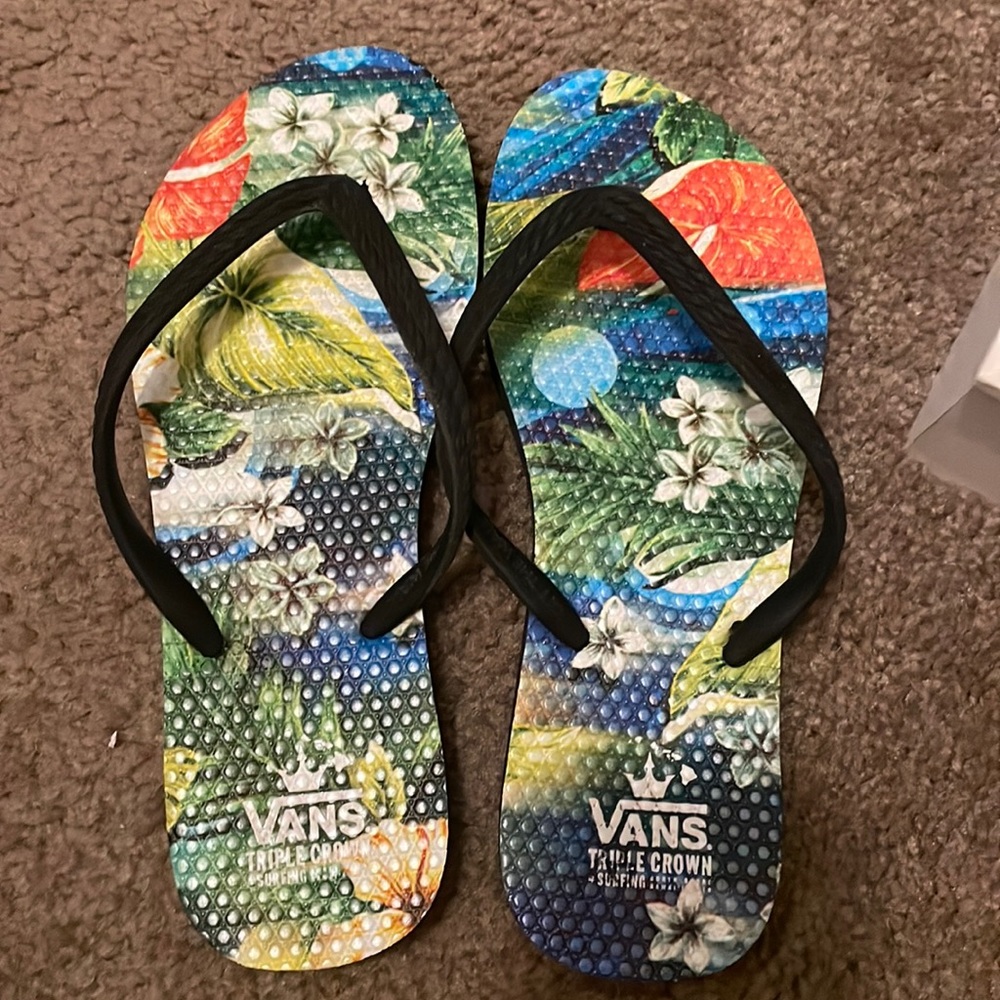 Vans Flip flops  ladies Sz 6